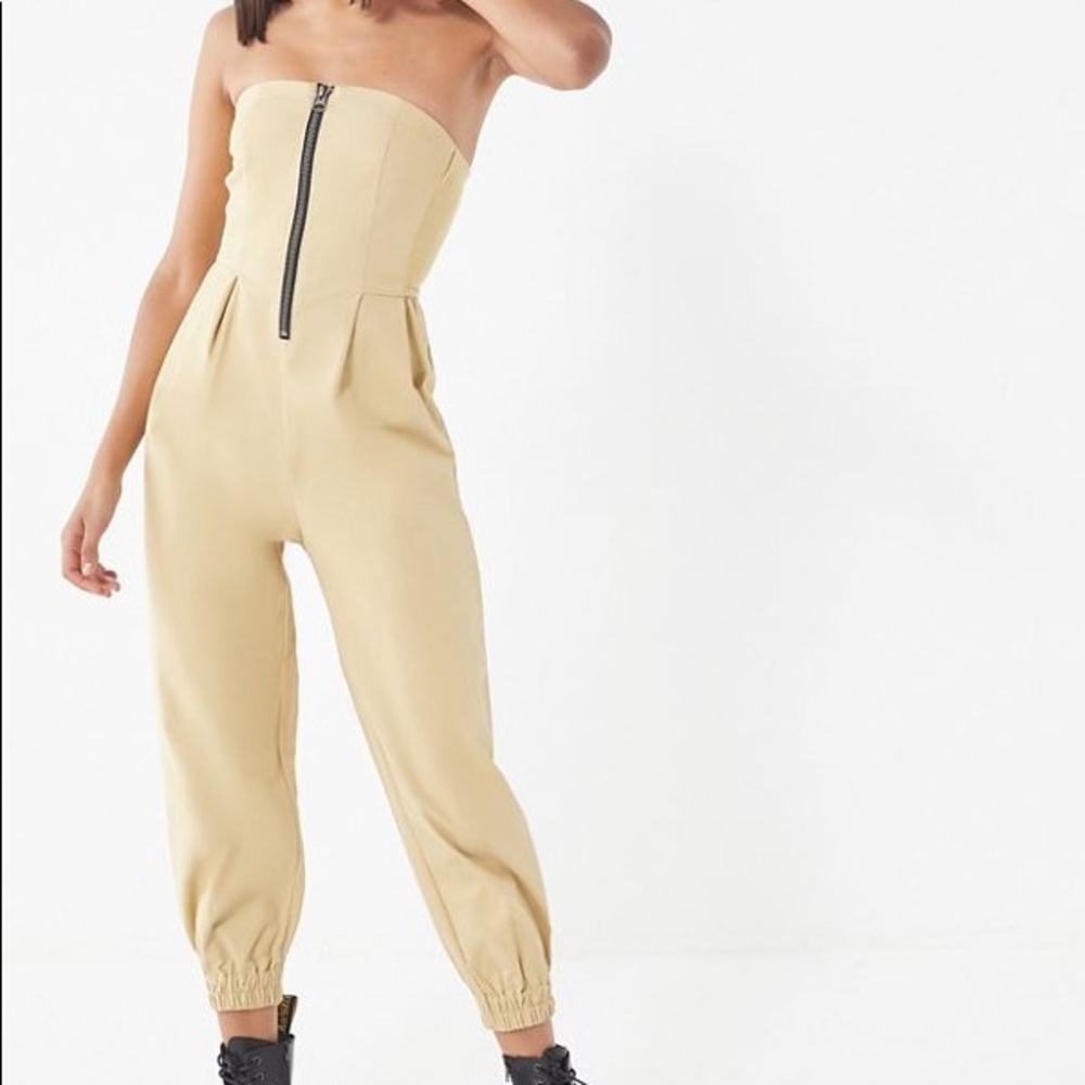 UO Echo Twill Zip-Front Jumpsuit.NWT